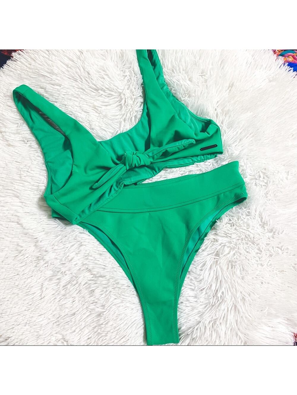 KENDALL + KYLIE • Green Knot Swimsuit Bikini M/L